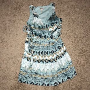 BCBGeneration printed wrap dress, size 10